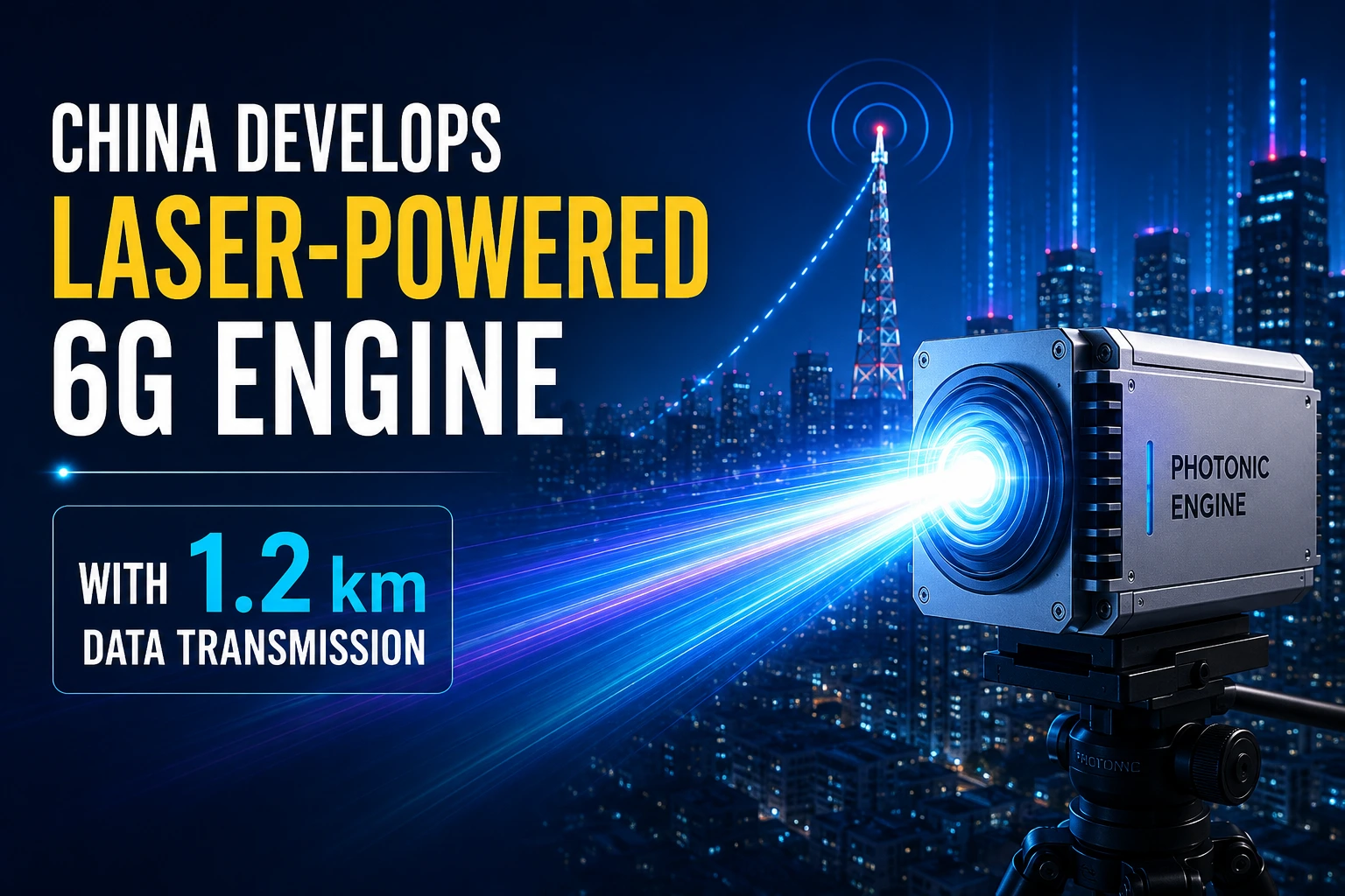 China Develops Laser-Powered 6G Engine With 1.2 km Data Transmission
