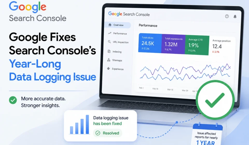 Google Fixes Search Console’s Year-Long Data Logging Issue