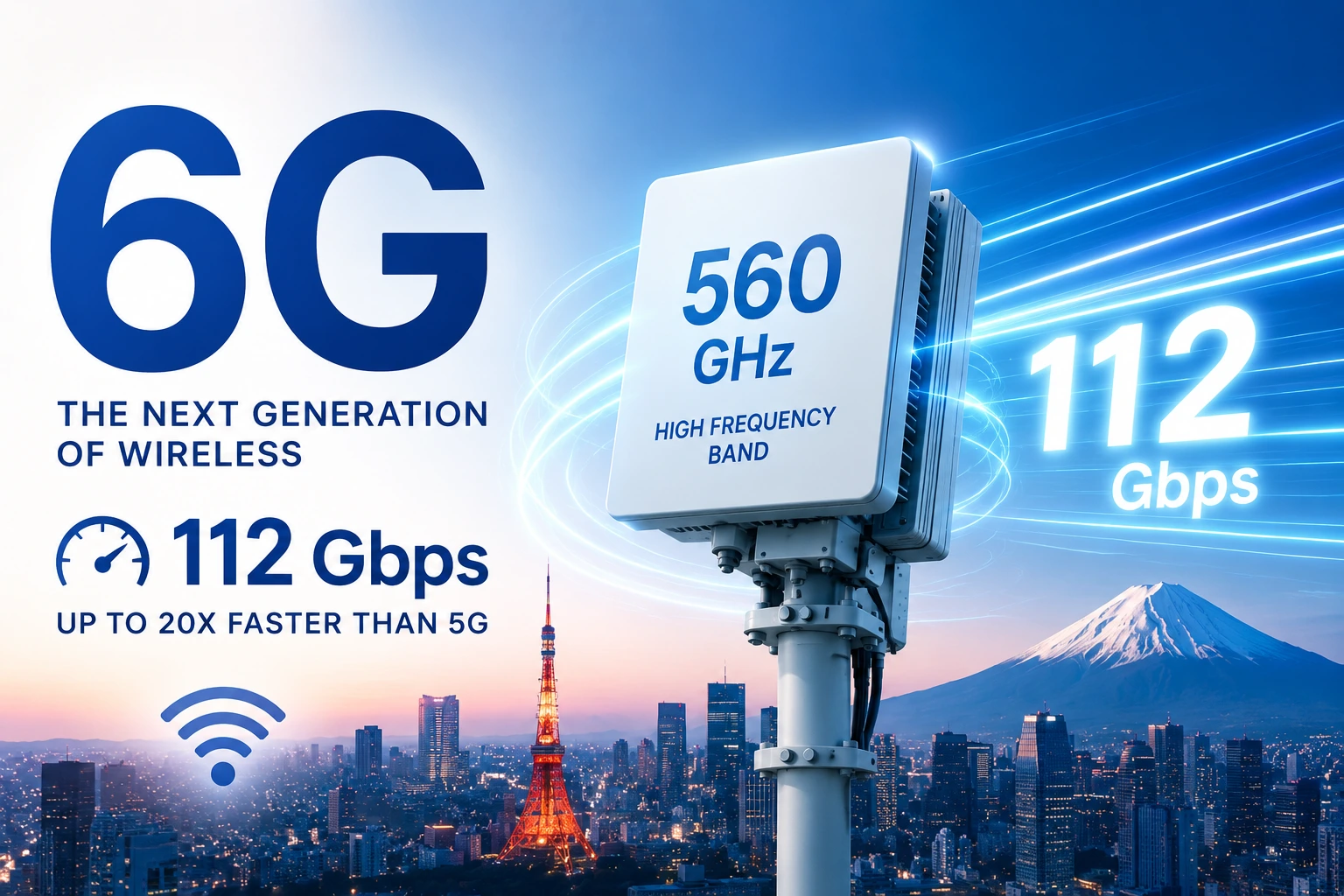 Japan Unveils 6G Prototype With Speeds 20 Times Faster Than 5G