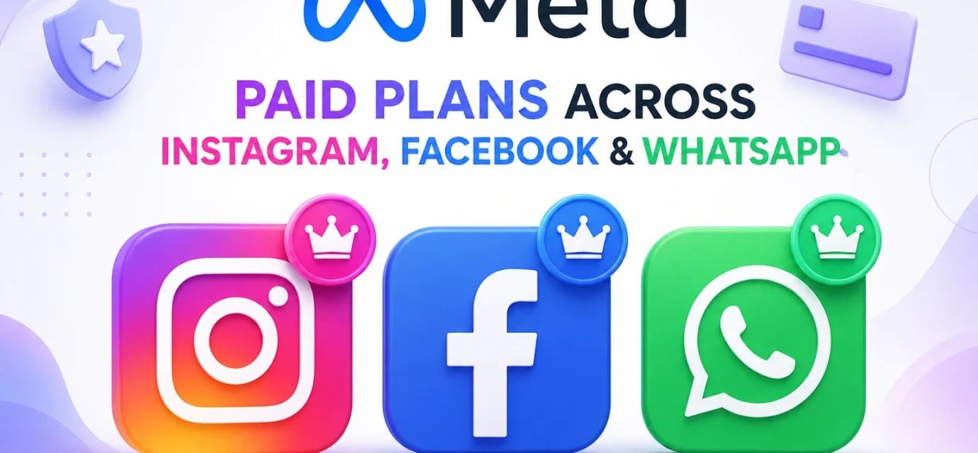 Meta Launches Paid Plans for Instagram, Facebook & WhatsApp