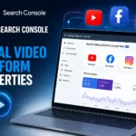 Google Search Console social video dashboard