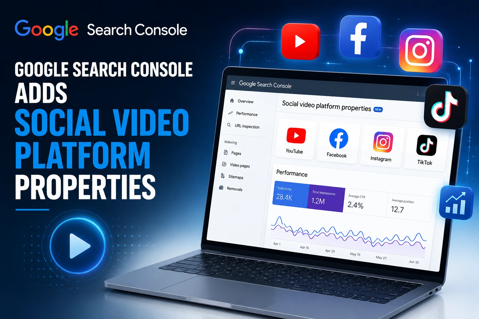 Google Search Console Adds Social Video Platform Properties
