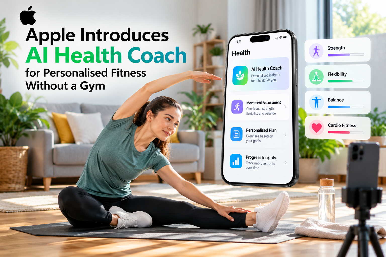 Apple Introduces AI Health Coach for Personalised Fitness Without a Gym